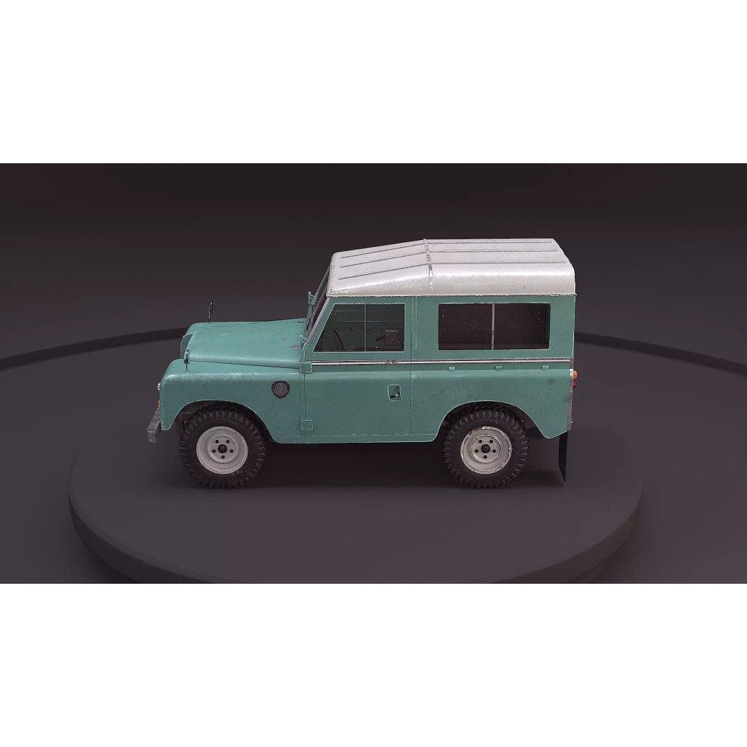 Land Rover Series III Short Wheelbase 3D Model – Classic SUV, PBR Textures, FBX - View 7