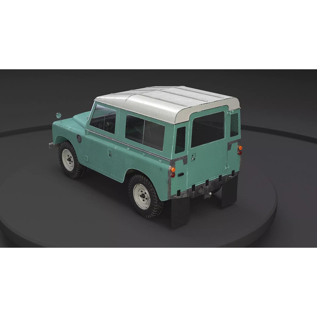 Land Rover Series III Short Wheelbase 3D Model – Classic SUV, PBR Textures, FBX - View 8
