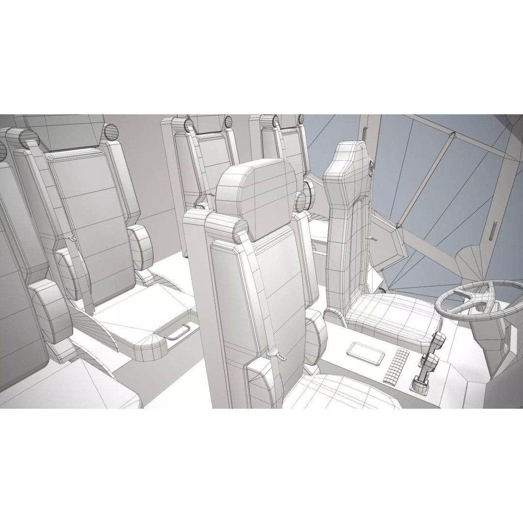 Airport Fire Truck 3D Model – Low Poly Game Asset, FBX, PBR - View 20