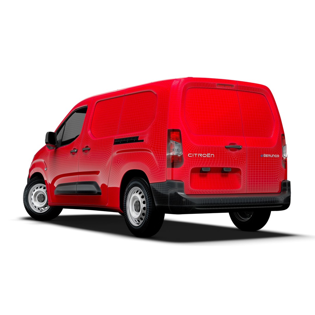Citroen e Berlingo Van LWB 2024 3D Model – High Poly PBR Vehicle, FBX - View 18