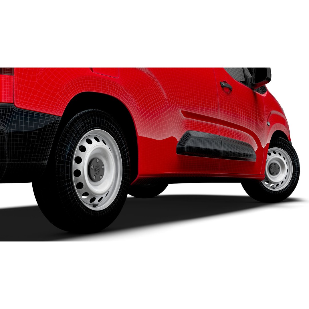 Citroen e Berlingo Van LWB 2024 3D Model – High Poly PBR Vehicle, FBX - View 27