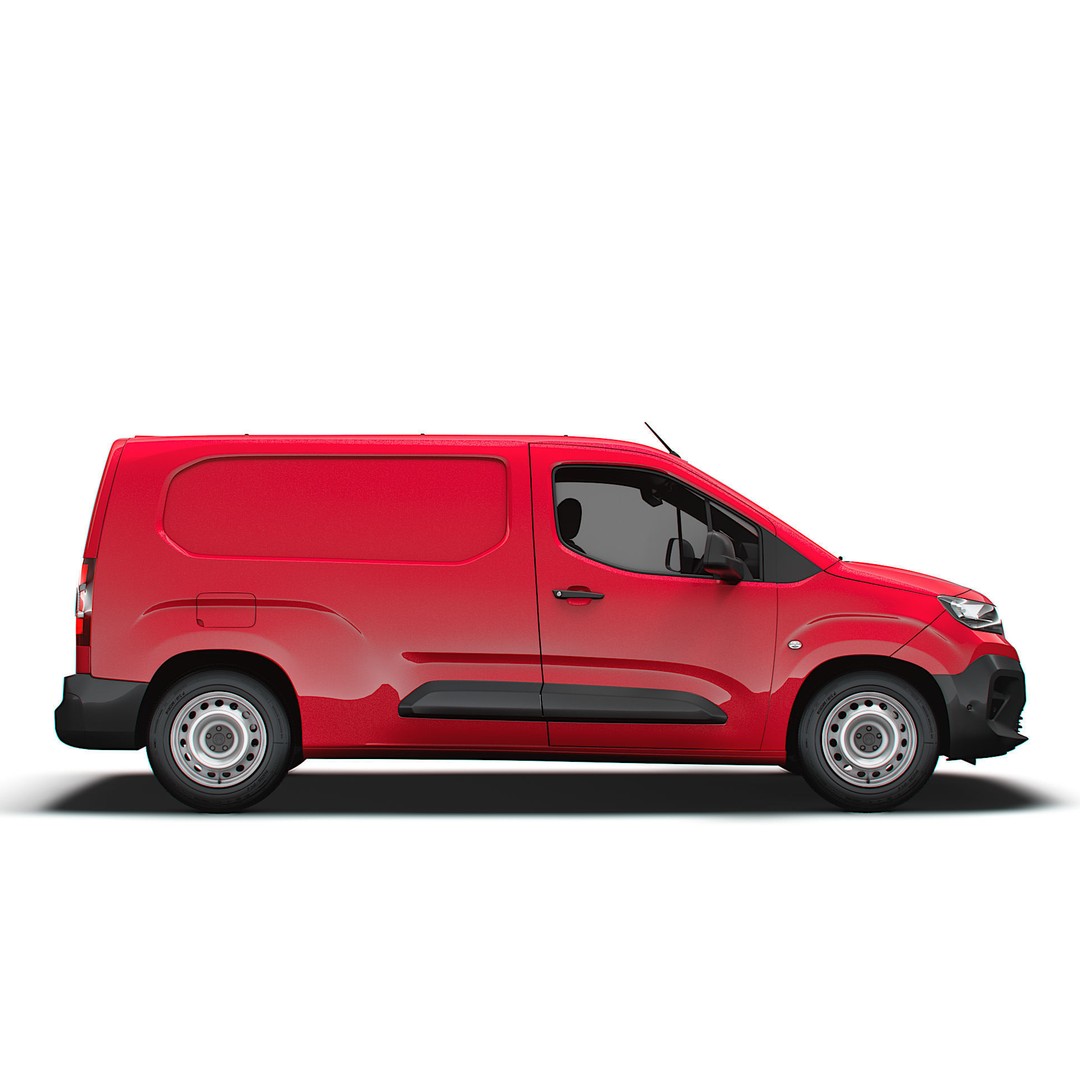 Citroen e Berlingo Van LWB 2024 3D Model – High Poly PBR Vehicle, FBX - View 3