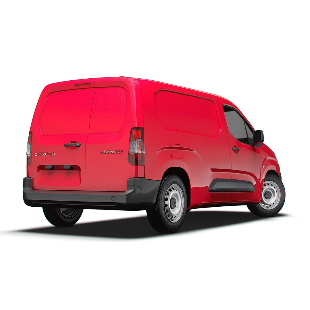Citroen e Berlingo Van LWB 2024 3D Model – High Poly PBR Vehicle, FBX - View 7