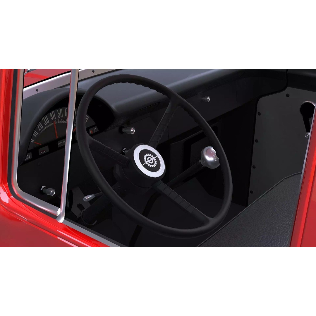 1956 Ford F100 3D Model – Classic Vehicle Asset, Textured Formats - View 13