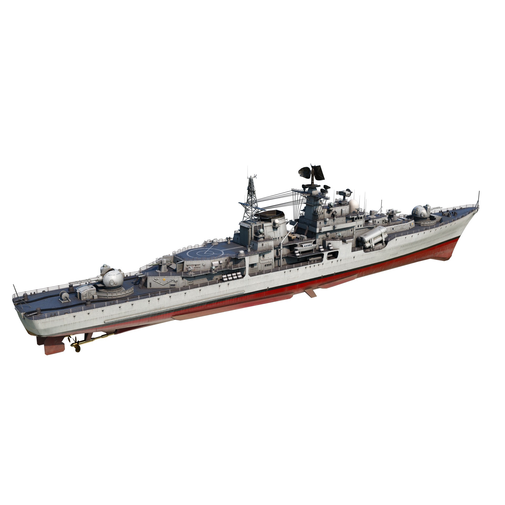 Hangzhou DDG136 - Low-Poly Game-Ready 3D Model - View 4