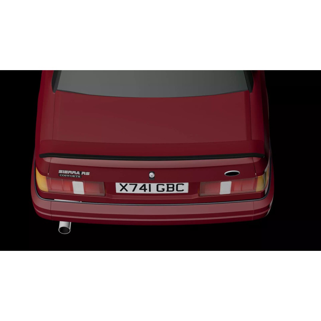 Sierra Sapphire RS Cosworth 3D Model – High Poly Game Asset, FBX & OBJ - View 12