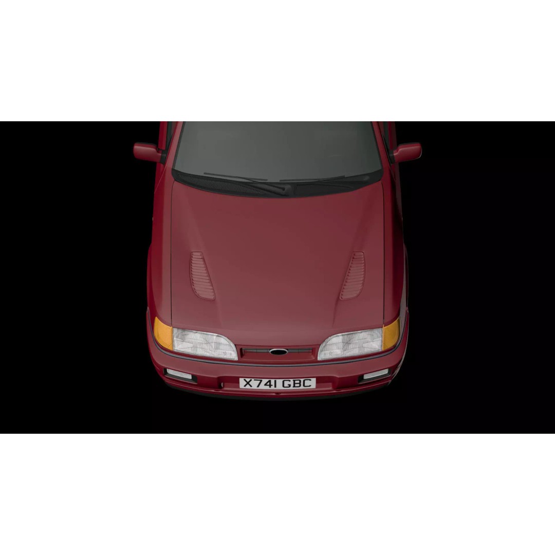 Sierra Sapphire RS Cosworth 3D Model – High Poly Game Asset, FBX & OBJ - View 13