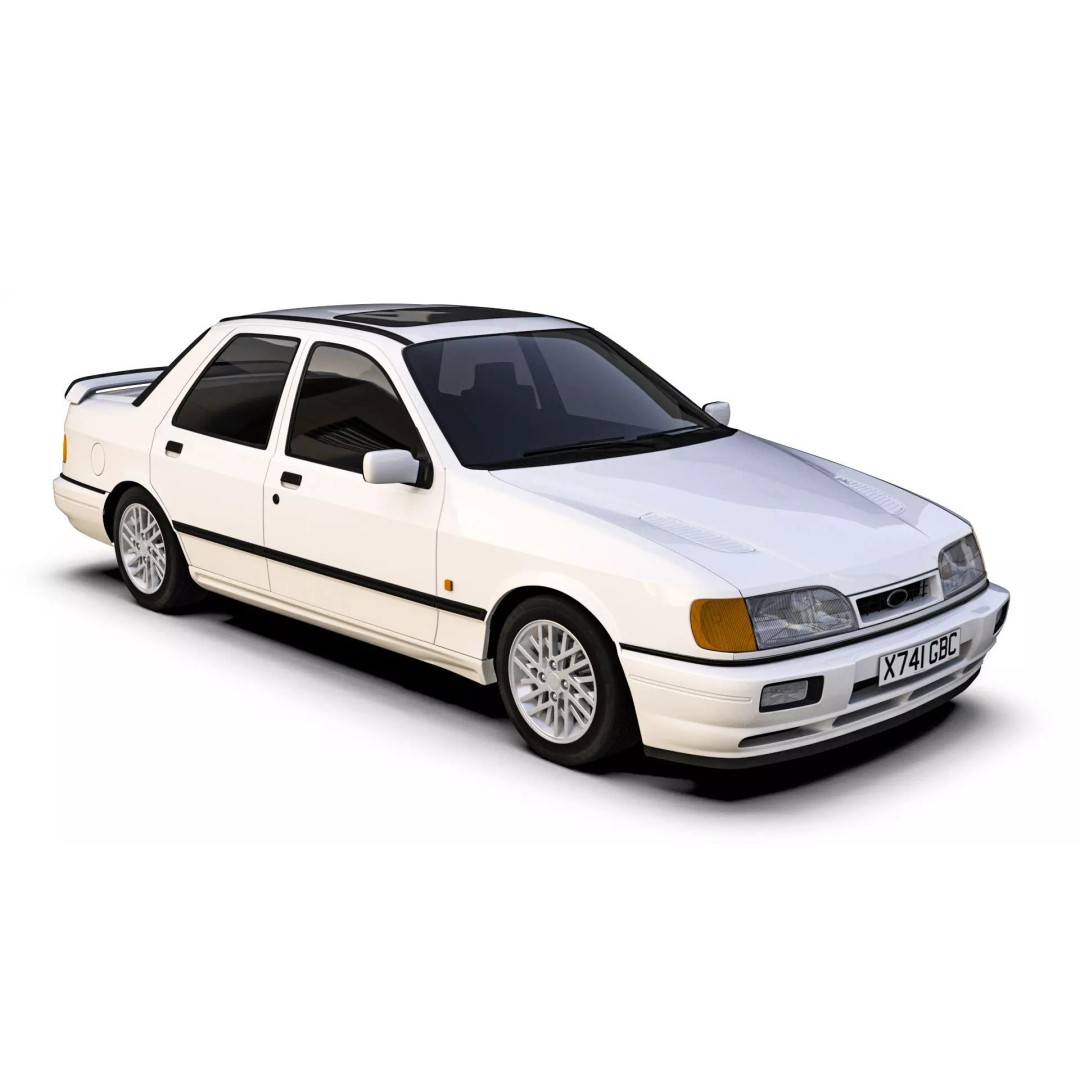 Sierra Sapphire RS Cosworth 3D Model – High Poly Game Asset, FBX & OBJ - View 2