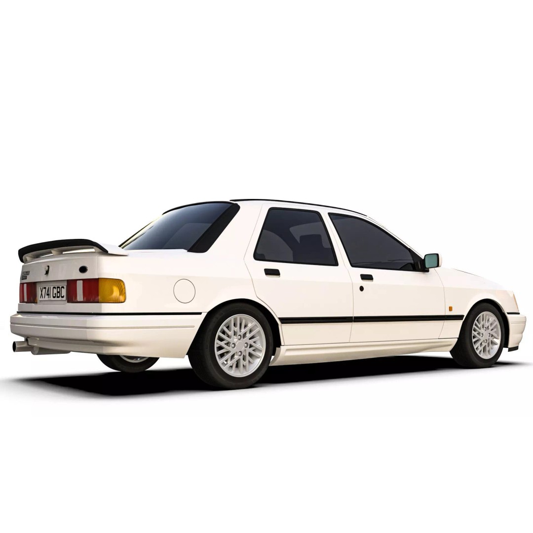 Sierra Sapphire RS Cosworth 3D Model – High Poly Game Asset, FBX & OBJ - View 4