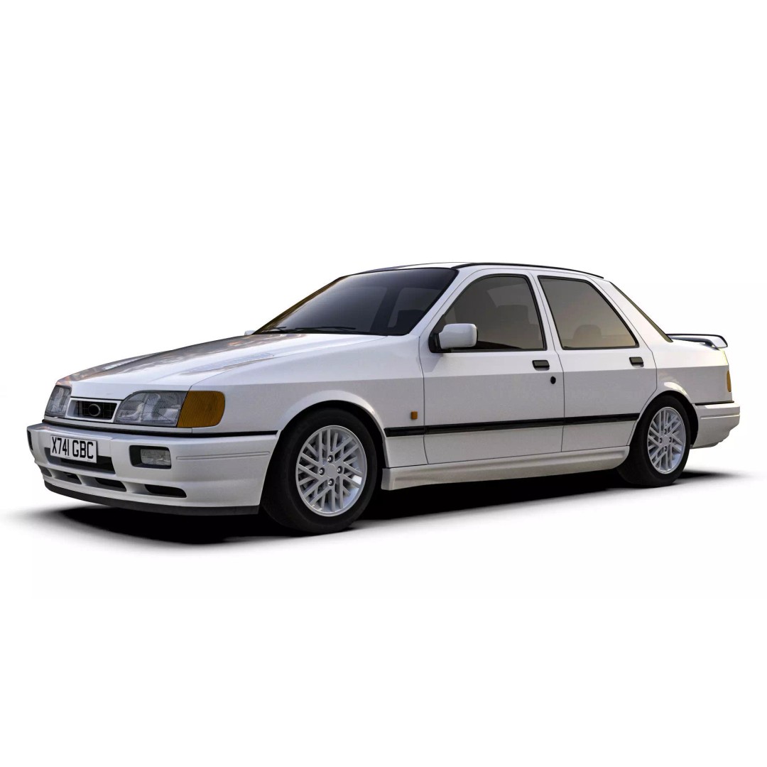 Sierra Sapphire RS Cosworth 3D Model – High Poly Game Asset, FBX & OBJ - View 5