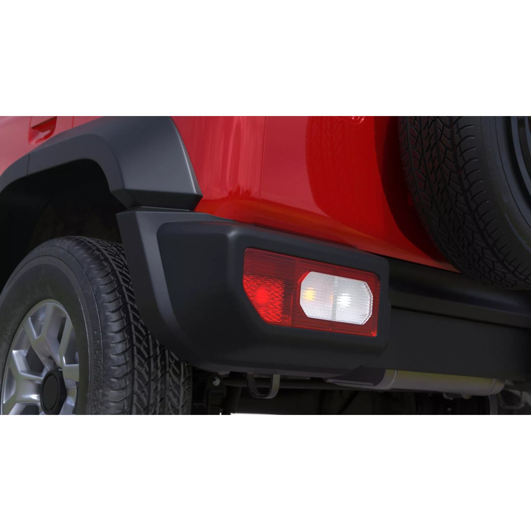 Modern All Wheel Drive Red SUV 3D Model – PBR Compact Off-Road Vehicle, FBX - View 20