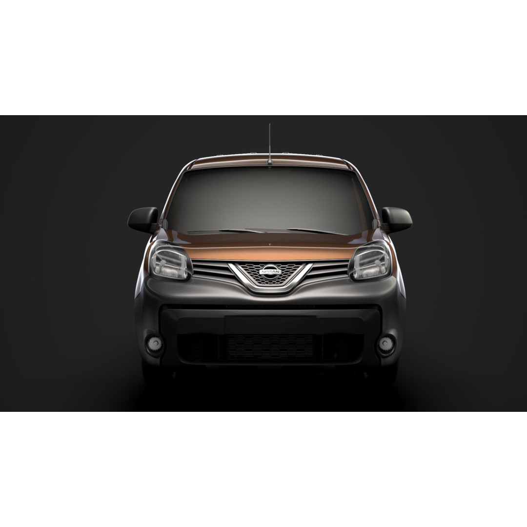 Nissan NV 250 Van L2 2020 3D Model – High Poly Vehicle for Animation, FBX, OBJ - View 11