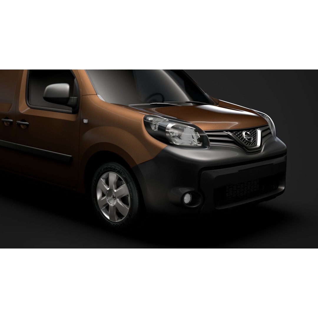Nissan NV 250 Van L2 2020 3D Model – High Poly Vehicle for Animation, FBX, OBJ - View 13