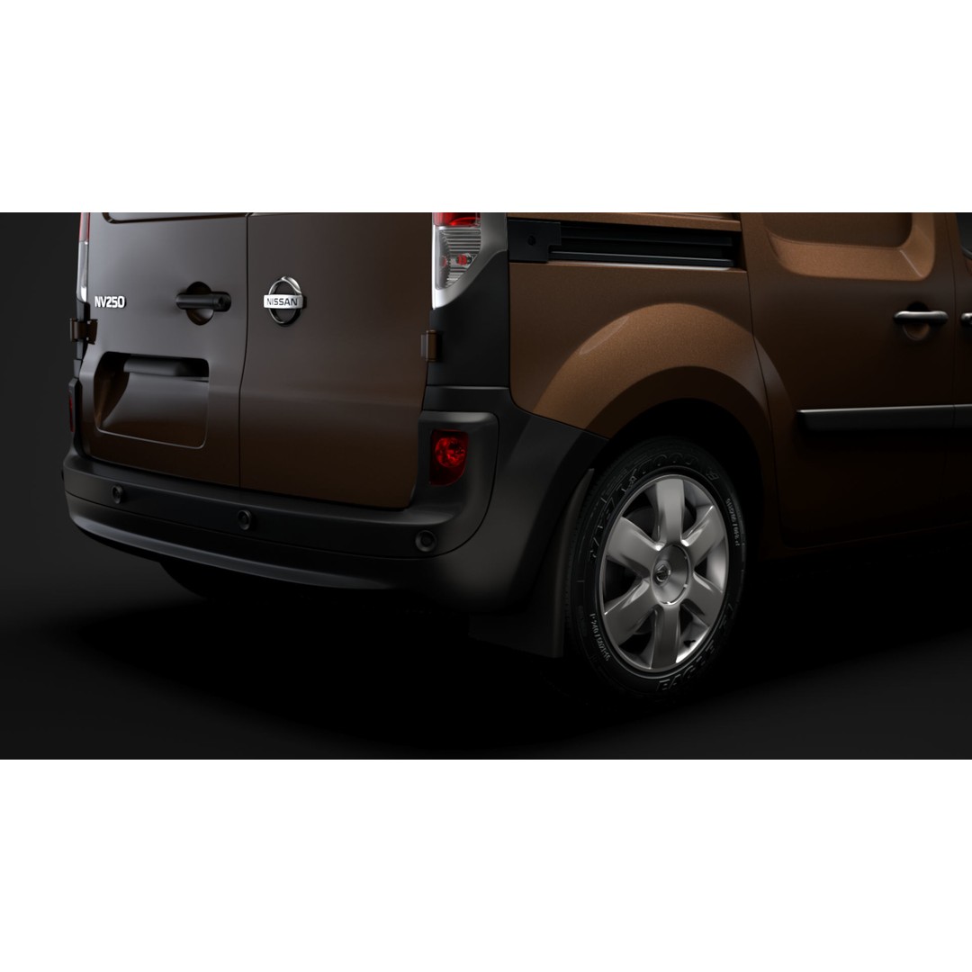 Nissan NV 250 Van L2 2020 3D Model – High Poly Vehicle for Animation, FBX, OBJ - View 14