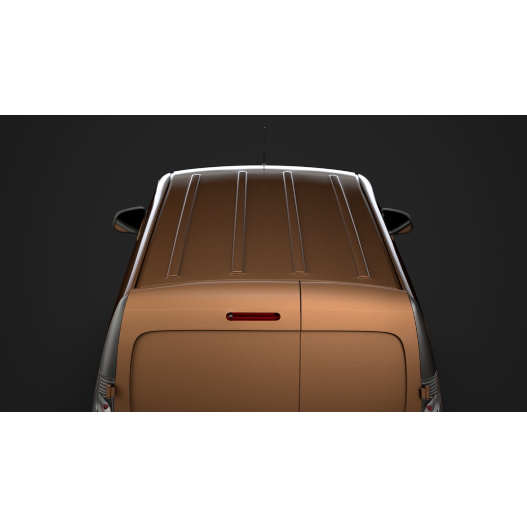 Nissan NV 250 Van L2 2020 3D Model – High Poly Vehicle for Animation, FBX, OBJ - View 15