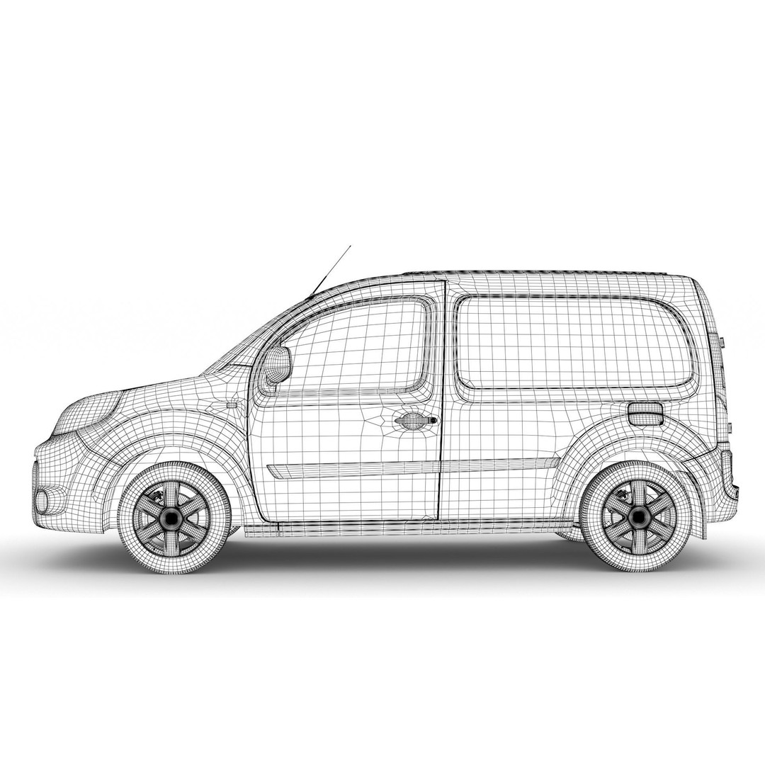 Nissan NV 250 Van L2 2020 3D Model – High Poly Vehicle for Animation, FBX, OBJ - View 17