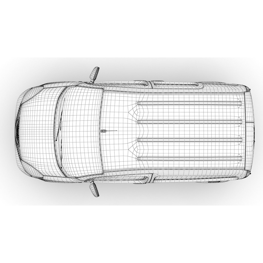 Nissan NV 250 Van L2 2020 3D Model – High Poly Vehicle for Animation, FBX, OBJ - View 18