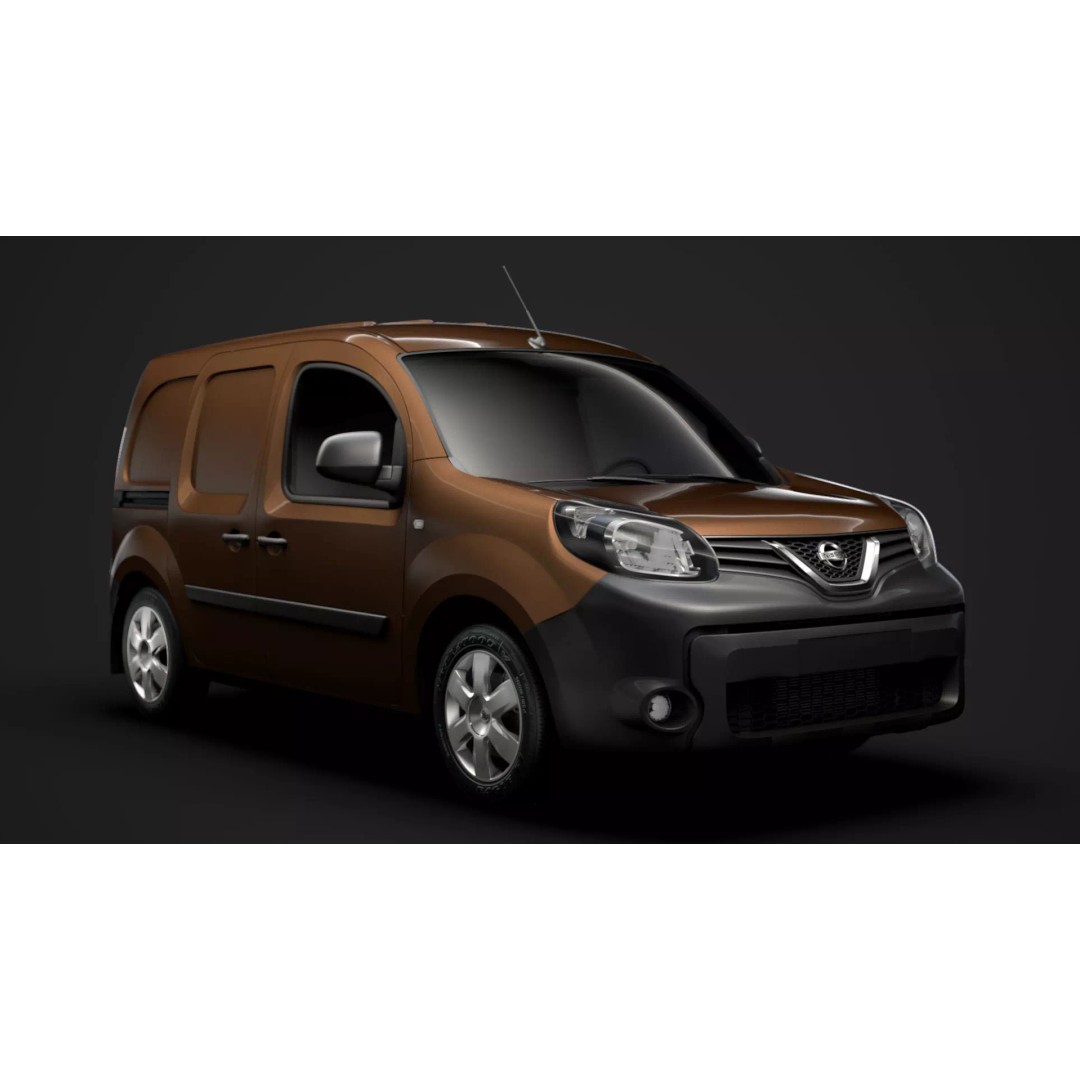 Nissan NV 250 Van L2 2020 3D Model – High Poly Vehicle for Animation, FBX, OBJ - View 2