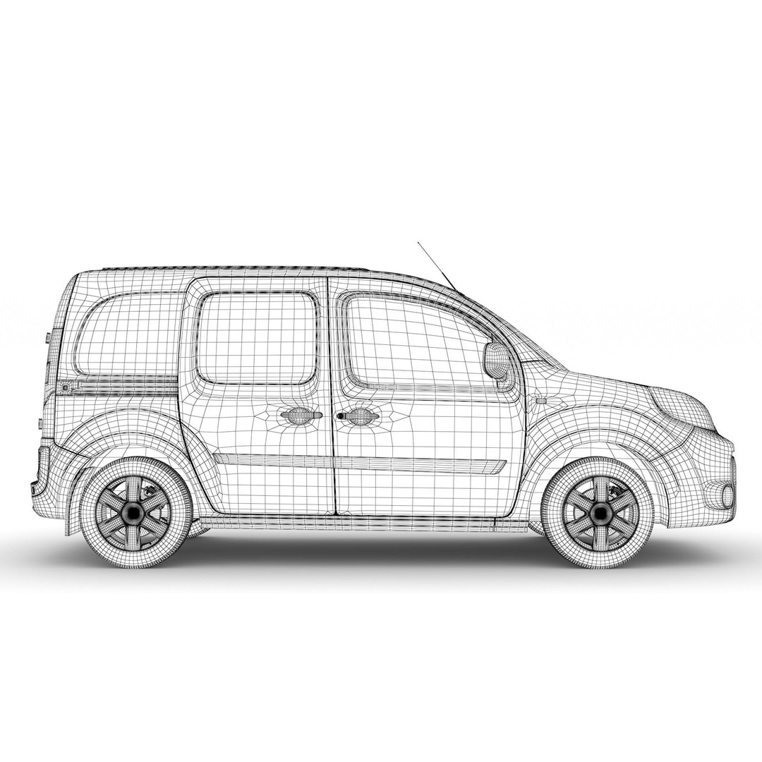 Nissan NV 250 Van L2 2020 3D Model – High Poly Vehicle for Animation, FBX, OBJ - View 20