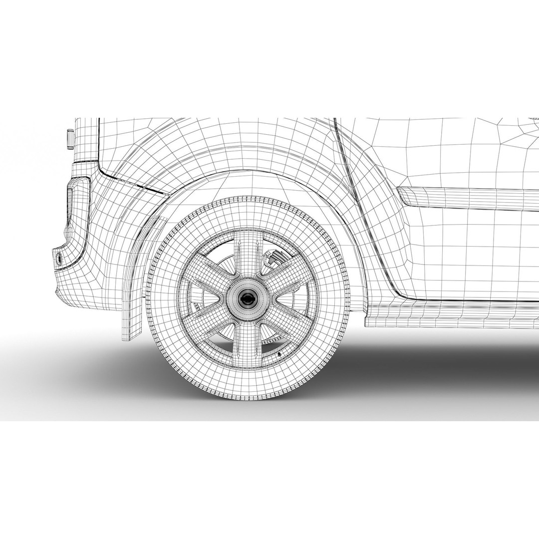 Nissan NV 250 Van L2 2020 3D Model – High Poly Vehicle for Animation, FBX, OBJ - View 21