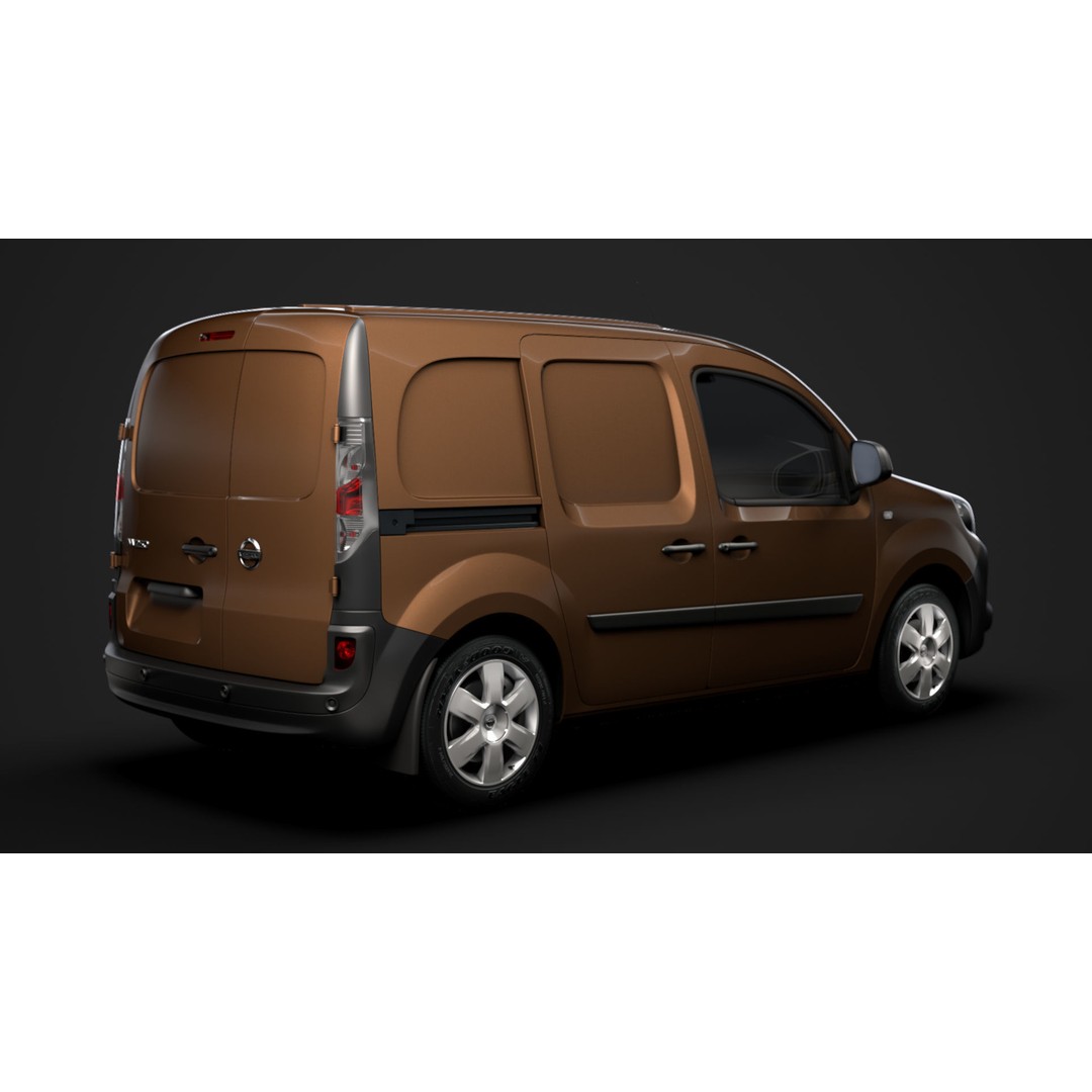 Nissan NV 250 Van L2 2020 3D Model – High Poly Vehicle for Animation, FBX, OBJ - View 4