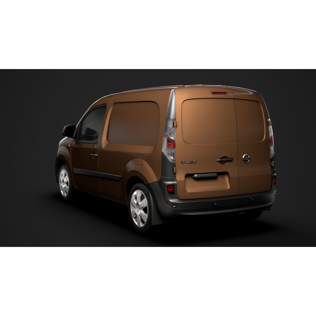 Nissan NV 250 Van L2 2020 3D Model – High Poly Vehicle for Animation, FBX, OBJ - View 5