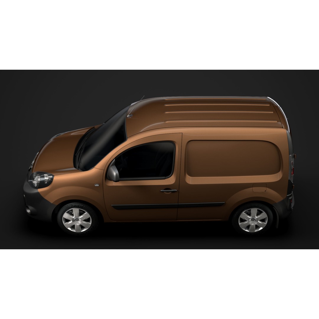 Nissan NV 250 Van L2 2020 3D Model – High Poly Vehicle for Animation, FBX, OBJ - View 6