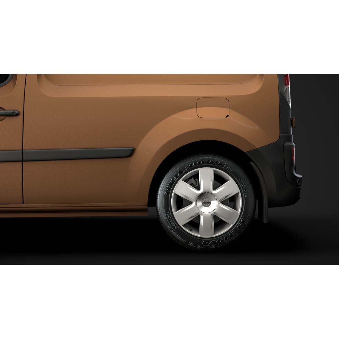 Nissan NV 250 Van L2 2020 3D Model – High Poly Vehicle for Animation, FBX, OBJ - View 9