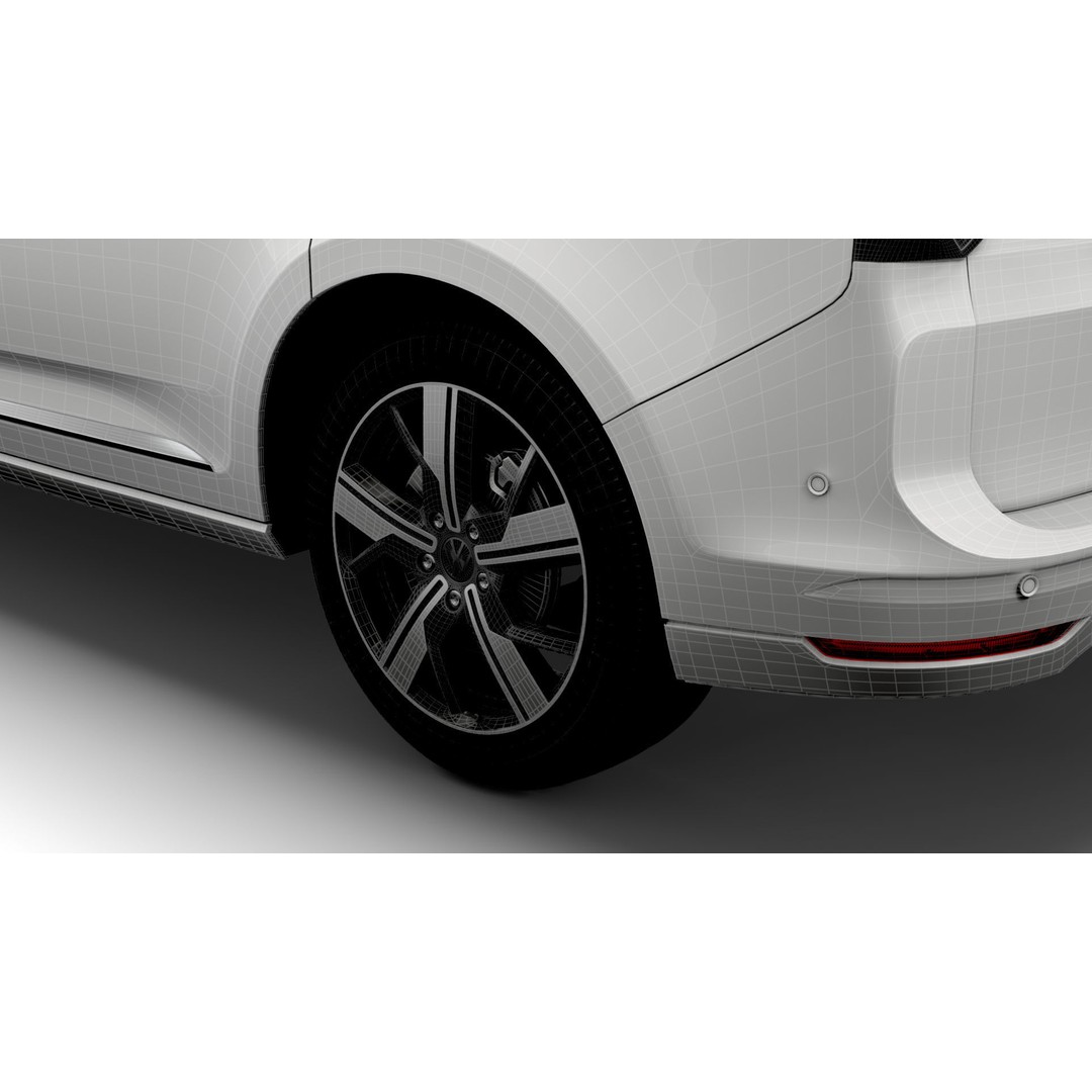 Volkswagen Caddy Life 2021 3D Model – High Poly Vehicle Asset, FBX, OBJ