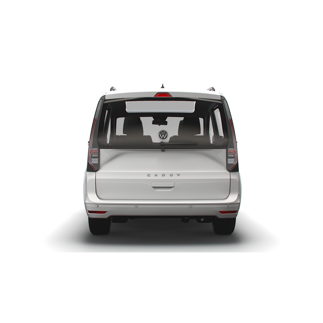 Volkswagen Caddy Life 2021 3D Model – High Poly Vehicle Asset, FBX, OBJ - View 12