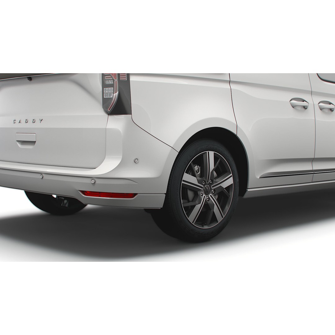 Volkswagen Caddy Life 2021 3D Model – High Poly Vehicle Asset, FBX, OBJ - View 13