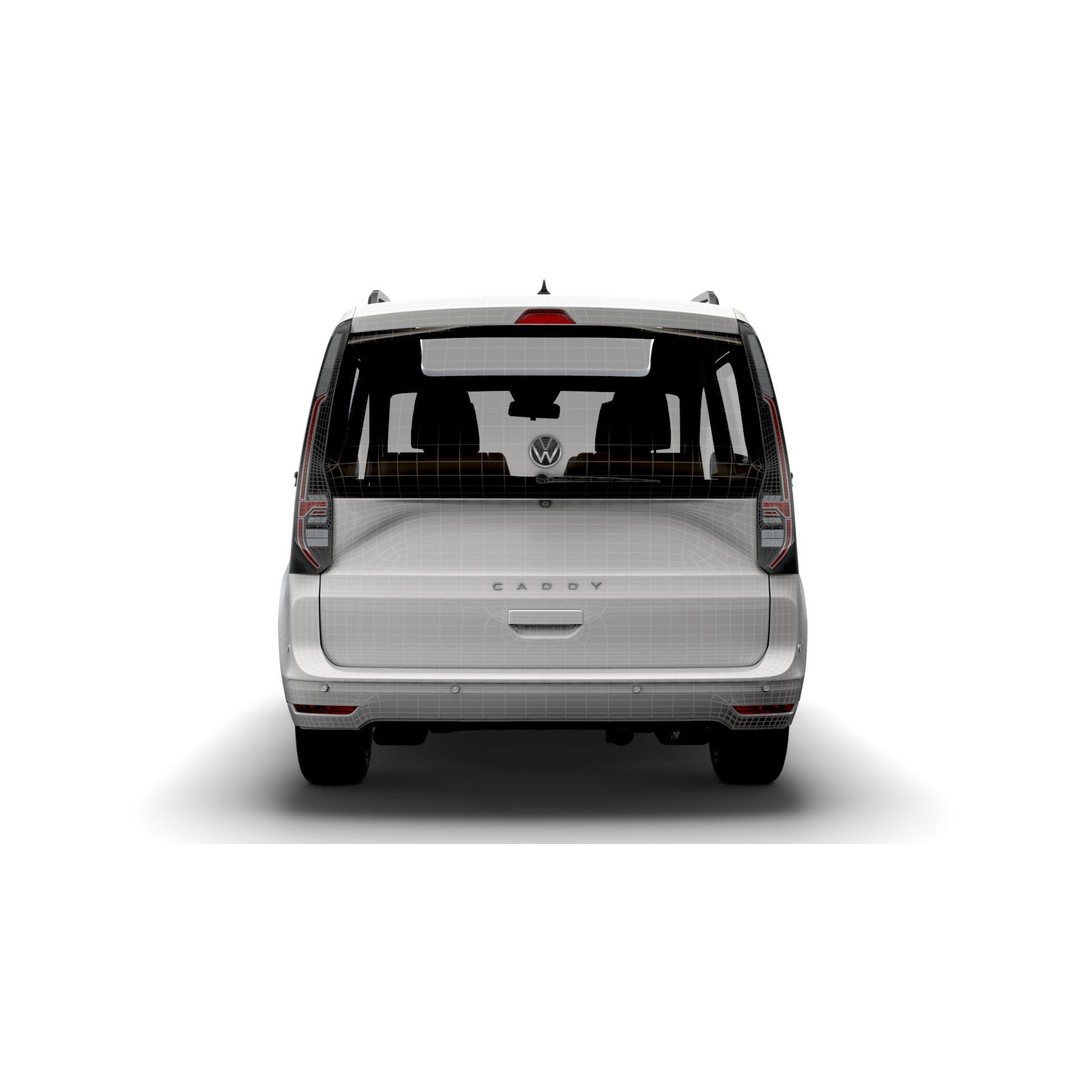 Volkswagen Caddy Life 2021 3D Model – High Poly Vehicle Asset, FBX, OBJ - View 25