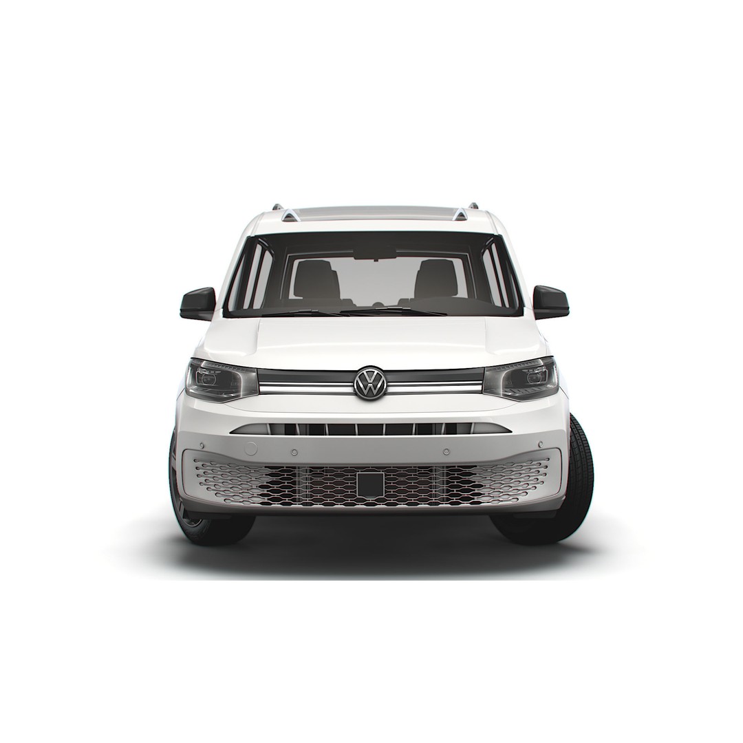 Volkswagen Caddy Life 2021 3D Model – High Poly Vehicle Asset, FBX, OBJ - View 8