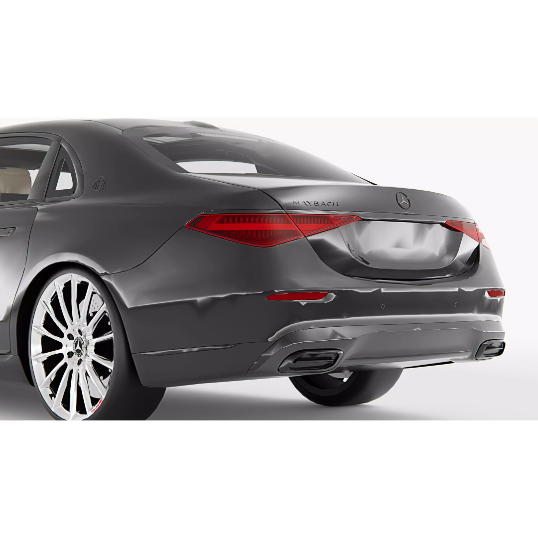 Mercedes Benz S600 Maybach 3D Model – High Poly Luxury Sedan, FBX, Blender - View 11