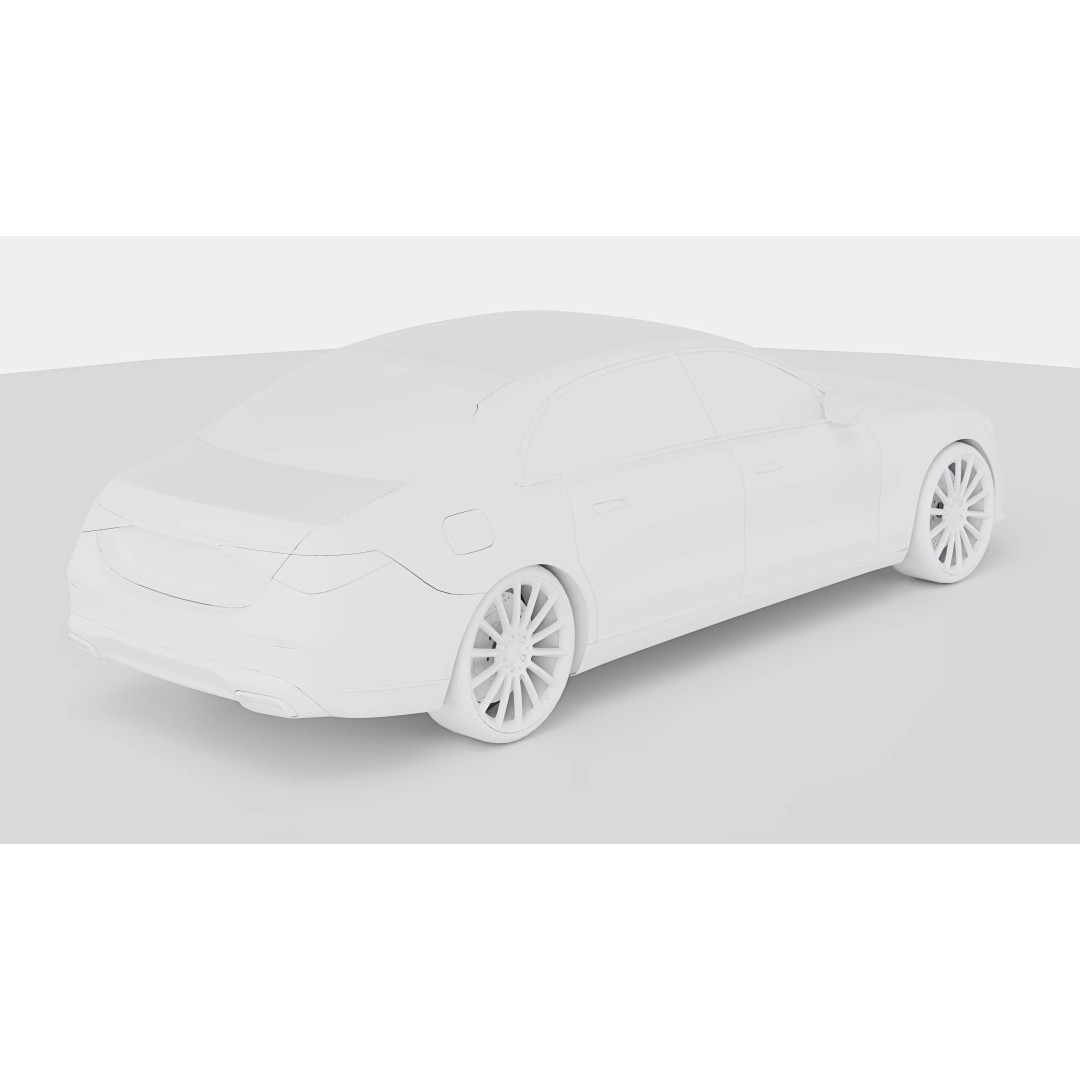 Mercedes Benz S600 Maybach 3D Model – High Poly Luxury Sedan, FBX, Blender - View 17