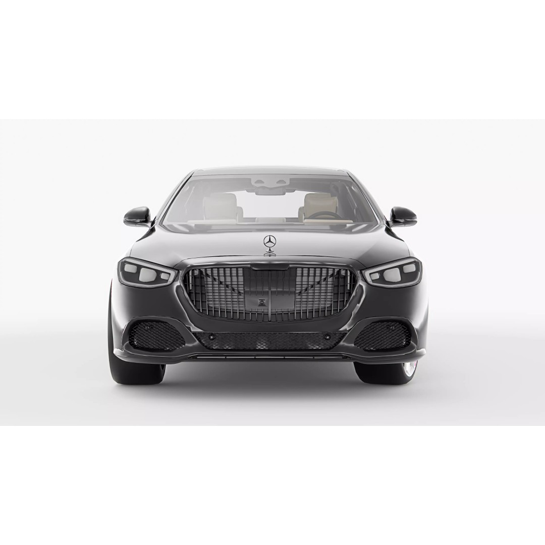 Mercedes Benz S600 Maybach 3D Model – High Poly Luxury Sedan, FBX, Blender - View 9