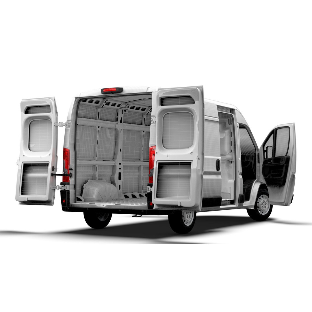 Peugeot Boxer Van L2H2 3D Model – High Quality Interior, FBX, OBJ