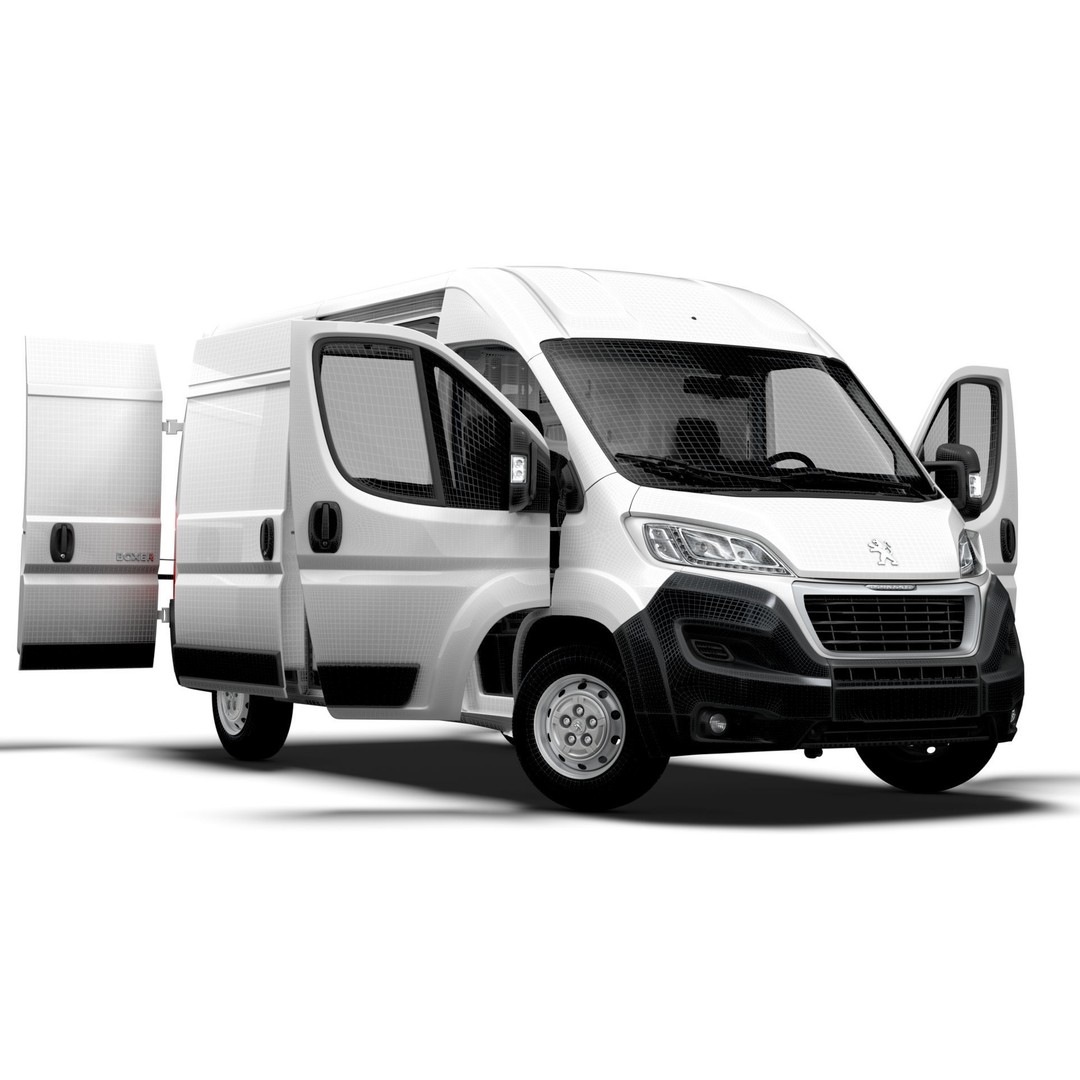 Peugeot Boxer Van L2H2 3D Model – High Quality Interior, FBX, OBJ - View 16