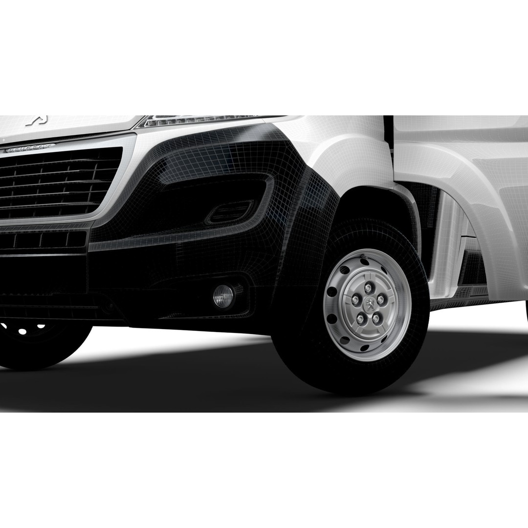 Peugeot Boxer Van L2H2 3D Model – High Quality Interior, FBX, OBJ - View 19
