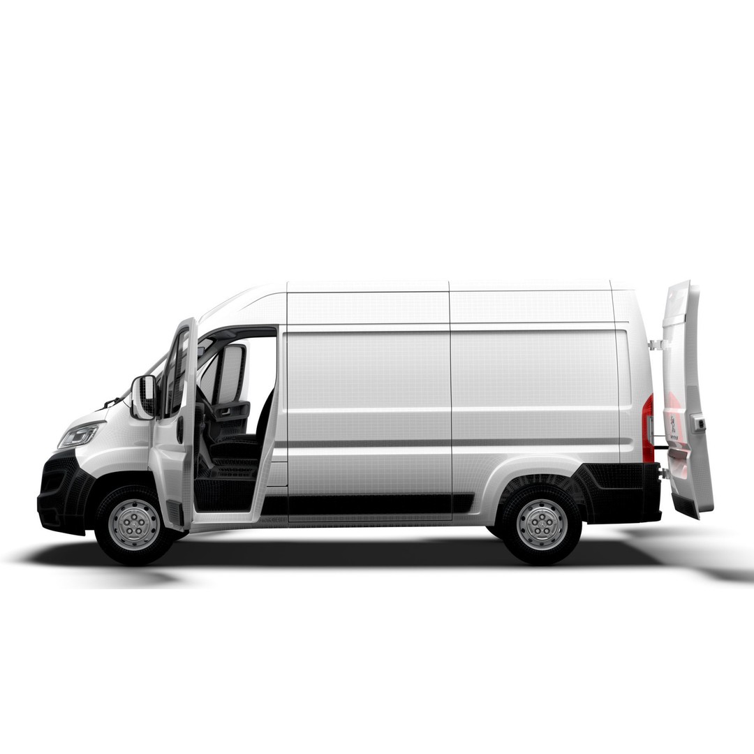 Peugeot Boxer Van L2H2 3D Model – High Quality Interior, FBX, OBJ - View 20