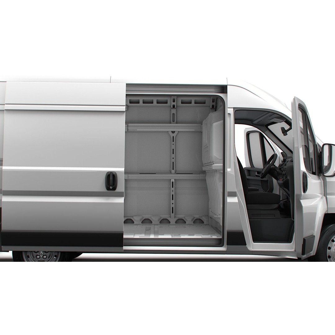 Peugeot Boxer Van L2H2 3D Model – High Quality Interior, FBX, OBJ - View 3