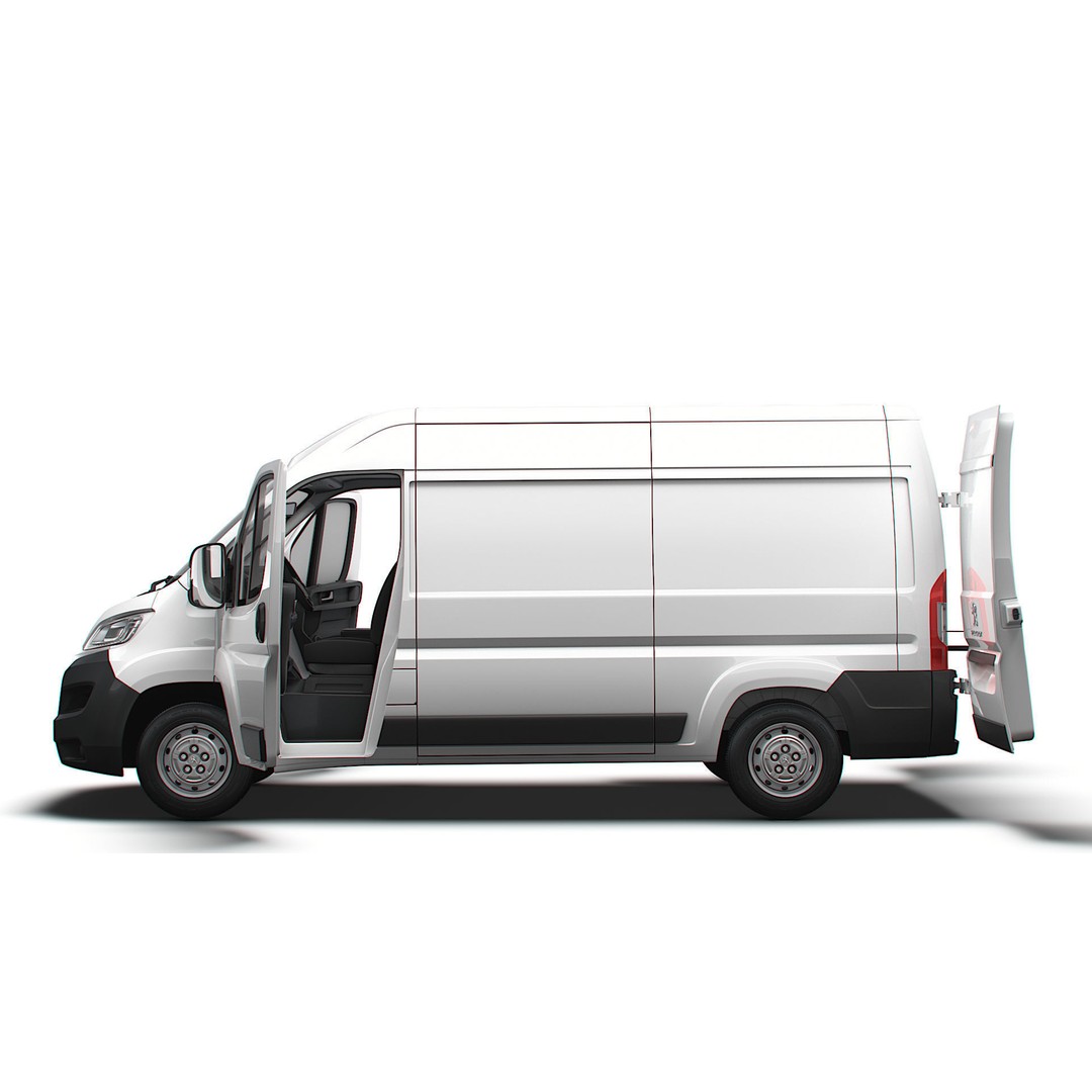 Peugeot Boxer Van L2H2 3D Model – High Quality Interior, FBX, OBJ - View 6