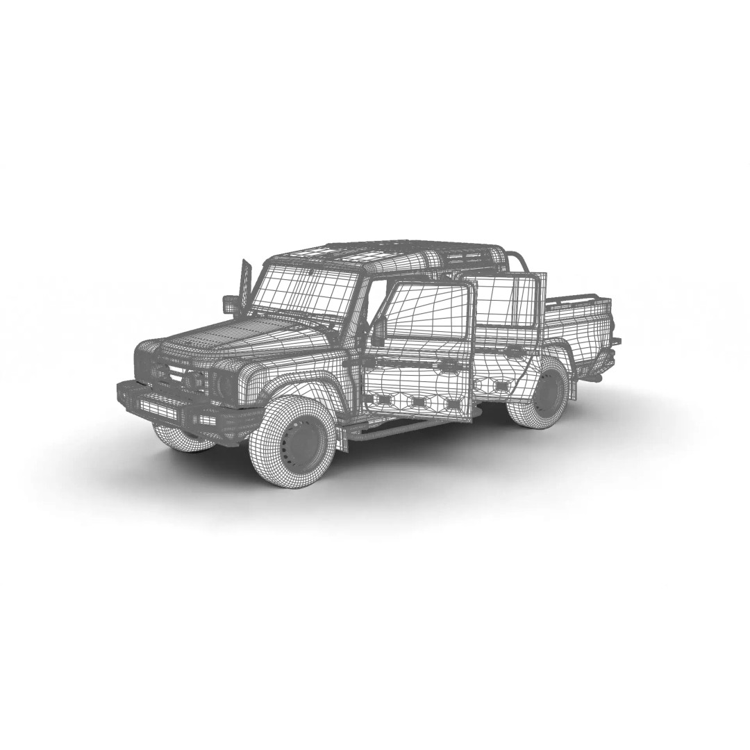 Ineos Grenadier Quartermaster 2024 3D Model – High Poly Rigged SUV, Blender, FBX - View 29