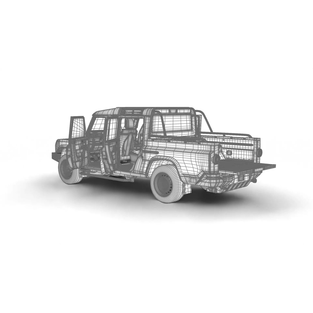 Ineos Grenadier Quartermaster 2024 3D Model – High Poly Rigged SUV, Blender, FBX - View 30