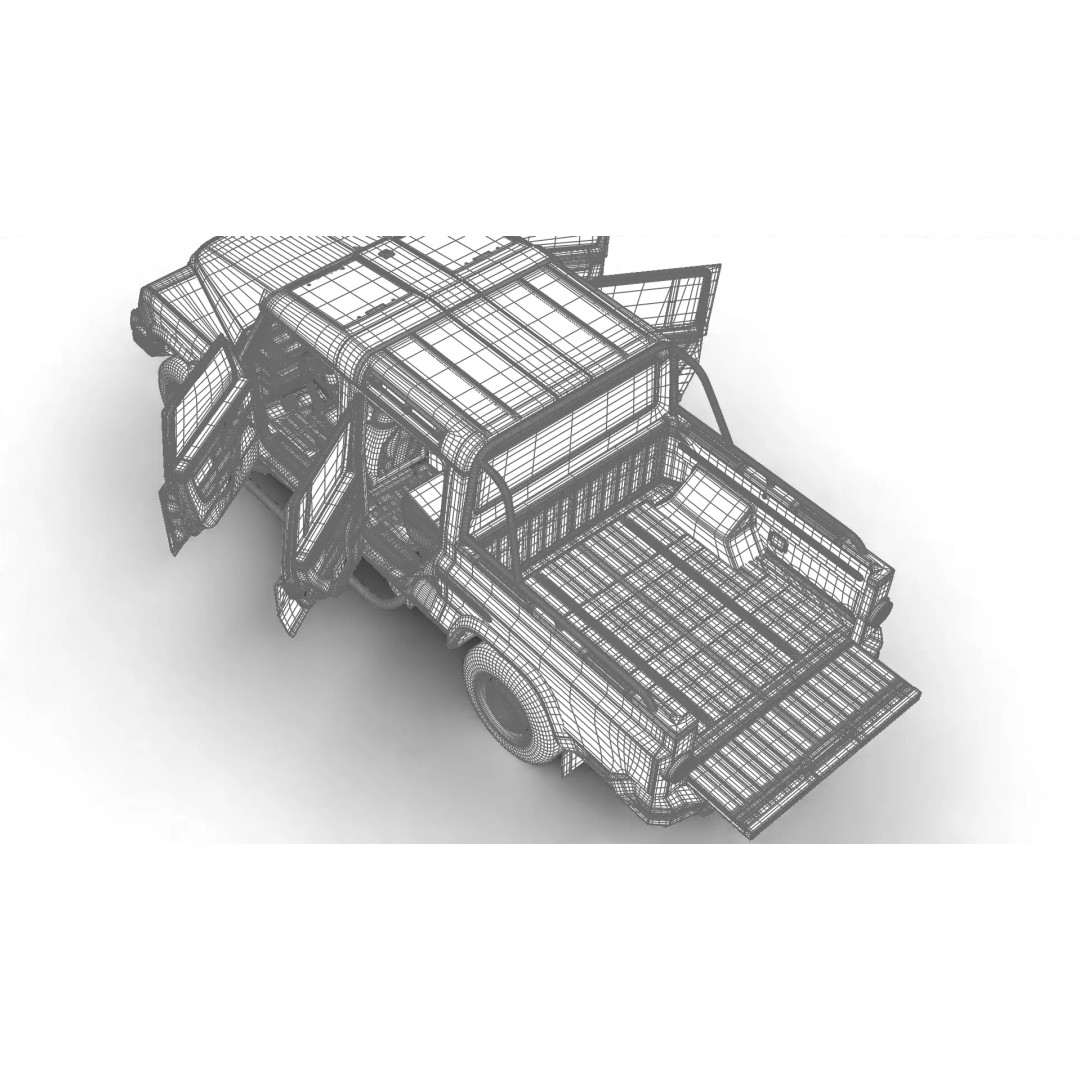 Ineos Grenadier Quartermaster 2024 3D Model – High Poly Rigged SUV, Blender, FBX - View 38
