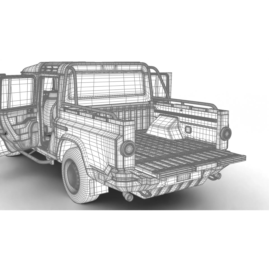 Ineos Grenadier Quartermaster 2024 3D Model – High Poly Rigged SUV, Blender, FBX - View 43