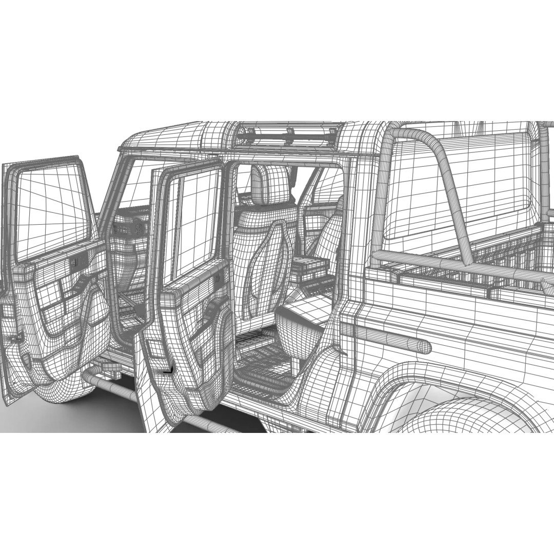 Ineos Grenadier Quartermaster 2024 3D Model – High Poly Rigged SUV, Blender, FBX - View 44