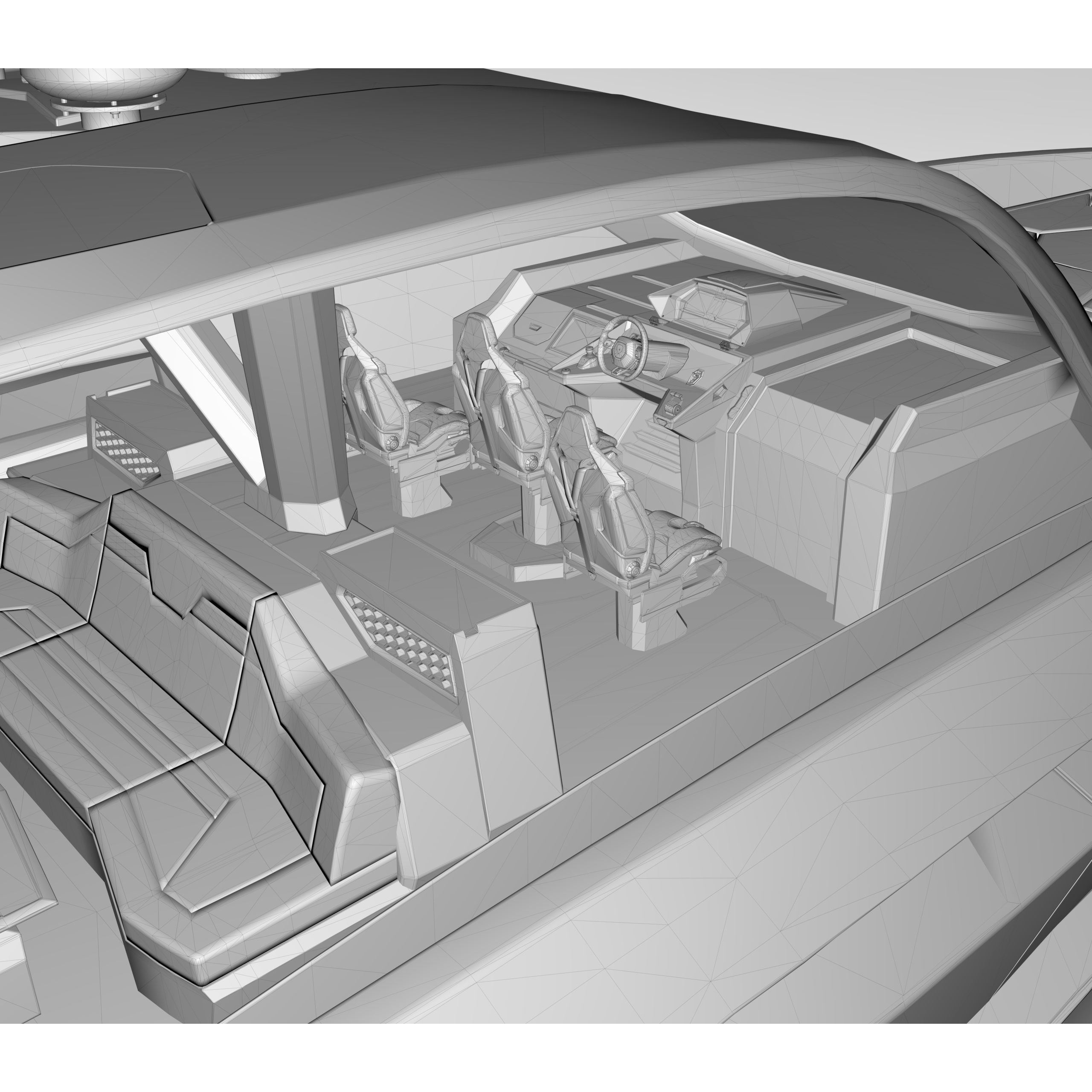 Lamborghini Tecnomar 63 - High-Detail 3D Model
