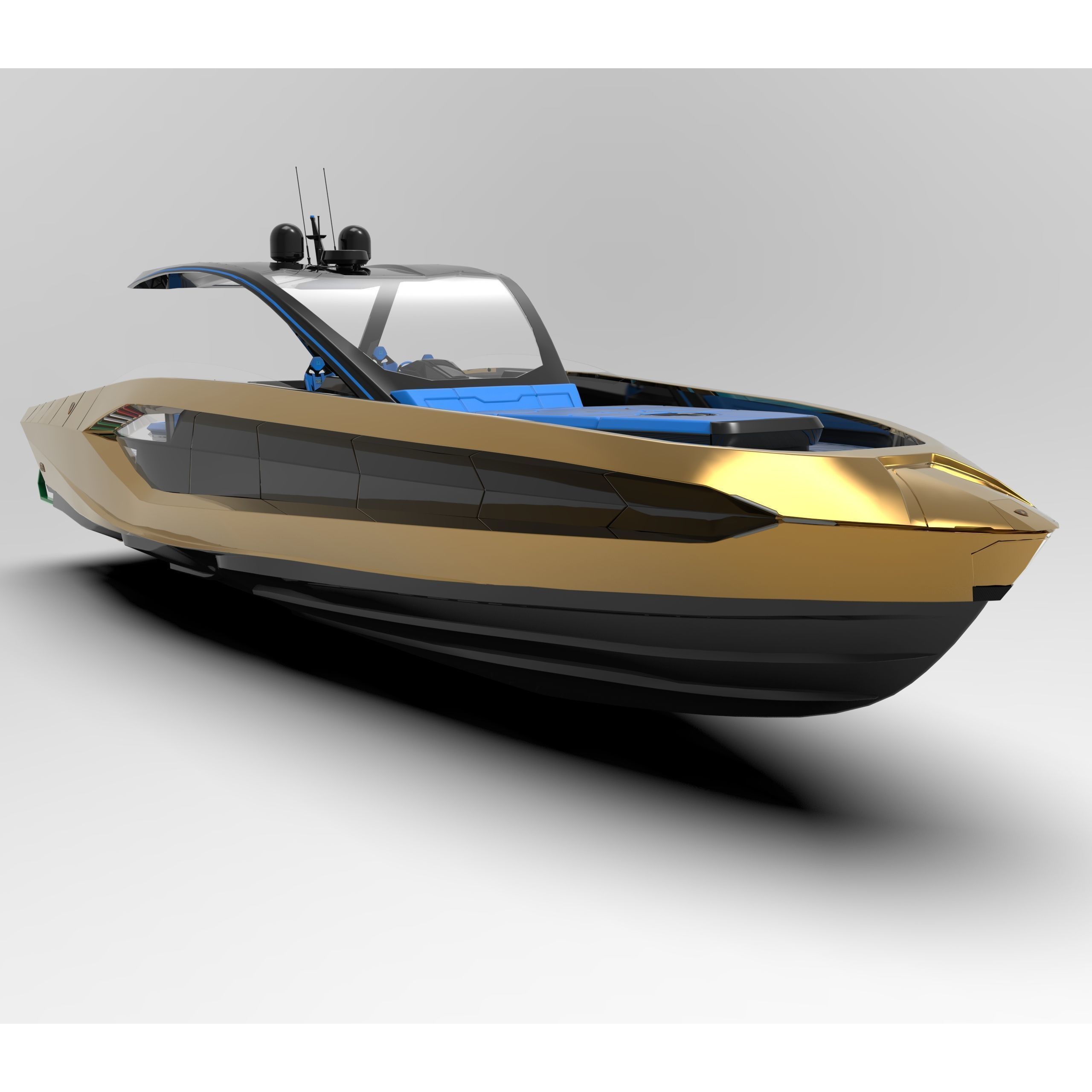 Lamborghini Tecnomar 63 - High-Detail 3D Model - View 4