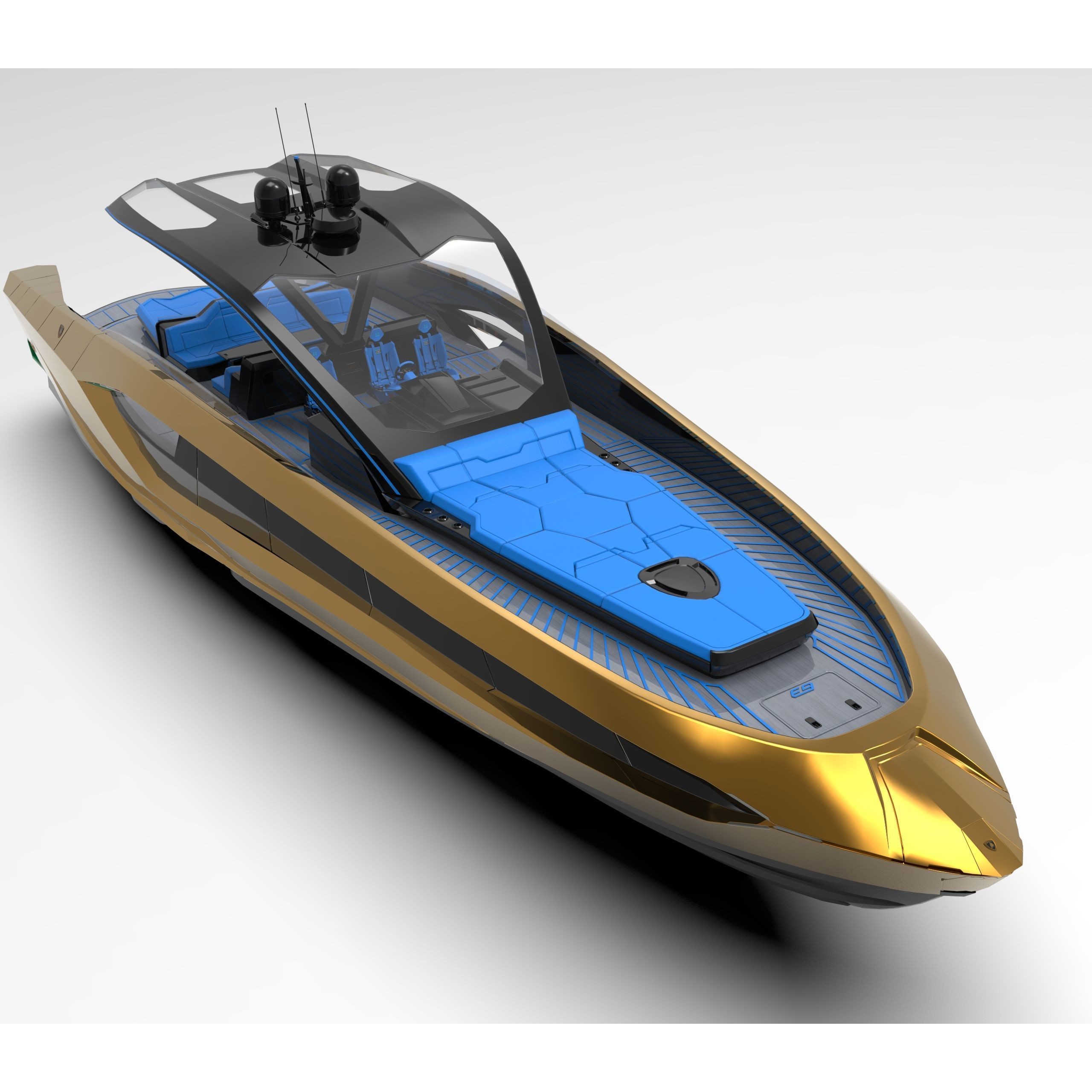 Lamborghini Tecnomar 63 - High-Detail 3D Model - View 5